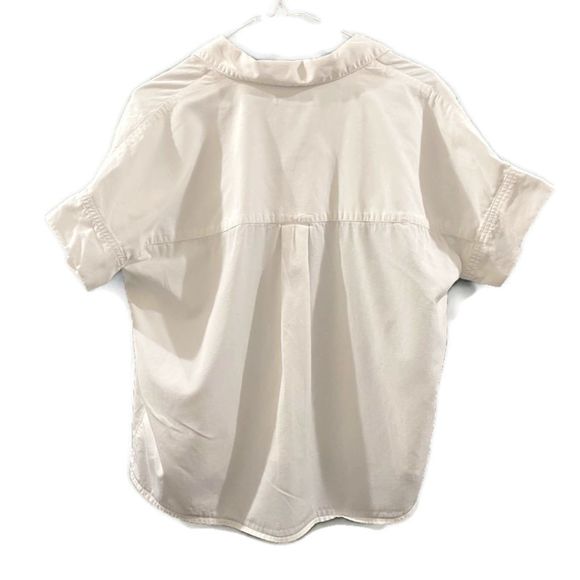 Madewell Park Popover Shirt - White S - Picture 5 of 7